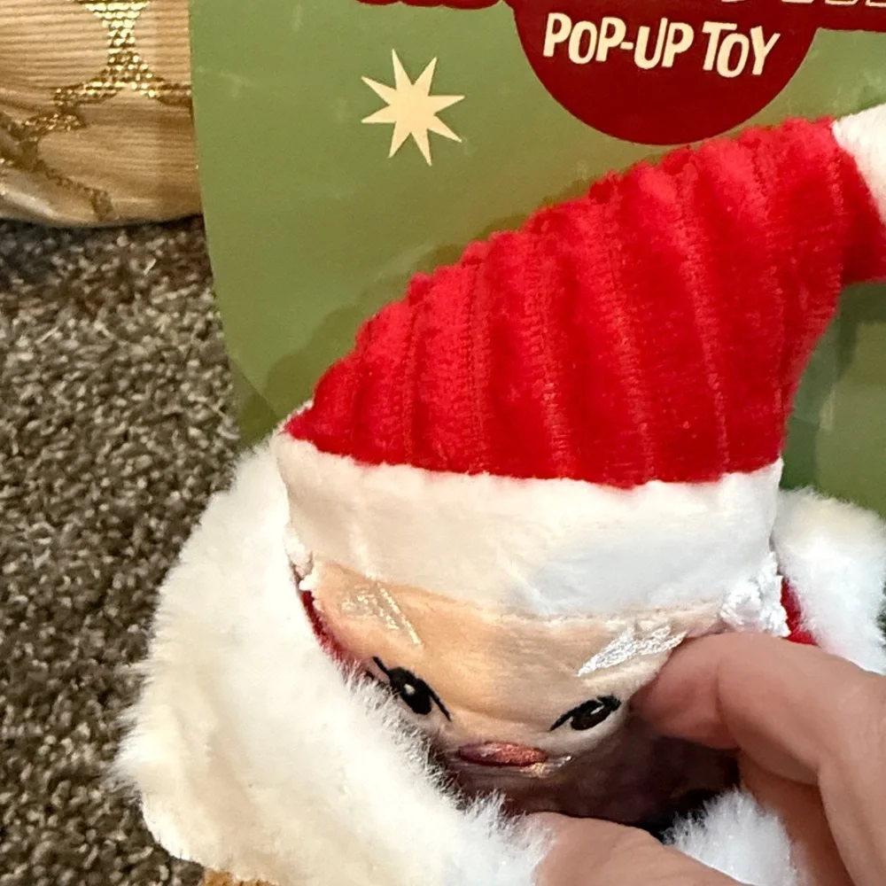 New. Old Saint Nick Holiday Pop-Up Toy for Dogs. 🎅🏻 🐕